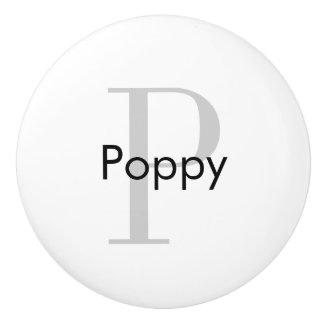 Bouton De Porte En Céramique Puce de tiroir personnalisées Monogramme