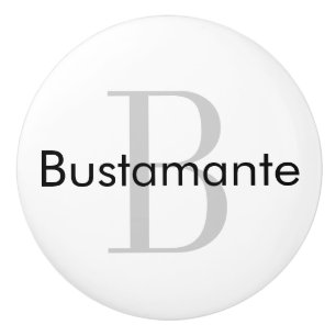 Bouton De Porte En Céramique Puce de tiroir personnalisées Monogramme
