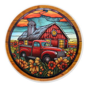 Bouton De Porte En Céramique Puits de tiroir de camion agricole