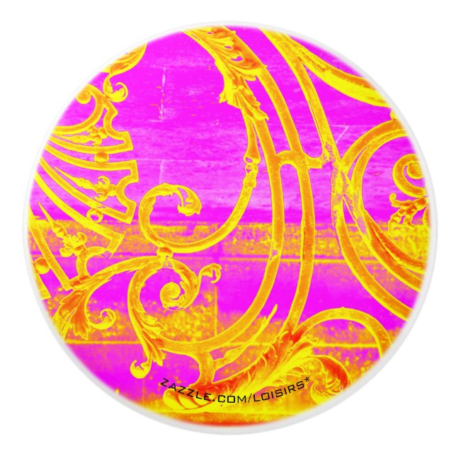 Bouton De Porte En Céramique Pull en céramique rose (Devant)