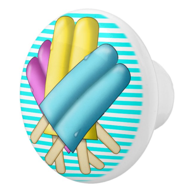 Bouton De Porte En Céramique Pulls de tiroirs Sweet Popsicle (Droite)