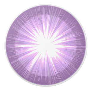 Bouton De Porte En Céramique Purple Sun Fairy