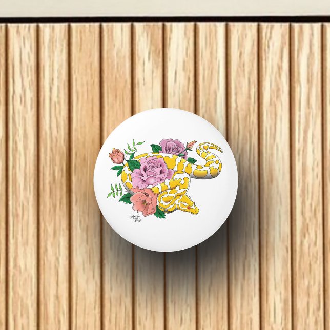 Bouton De Porte En Céramique Python albino (Créateur téléchargé)