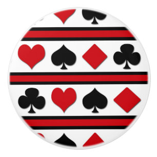 Bouton De Porte En Céramique Quatre combinaisons de cartes