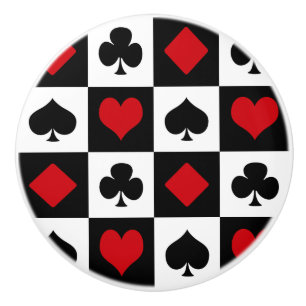 Bouton De Porte En Céramique Quatre combinaisons de cartes