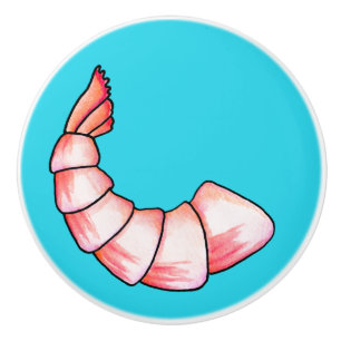 Bouton De Porte En Céramique Queue de crevettes