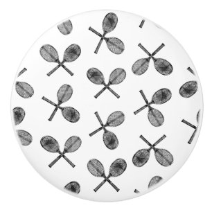 Bouton De Porte En Céramique Rackets de tennis COULEUR ARRIÈRE - PLAN PERSONNA