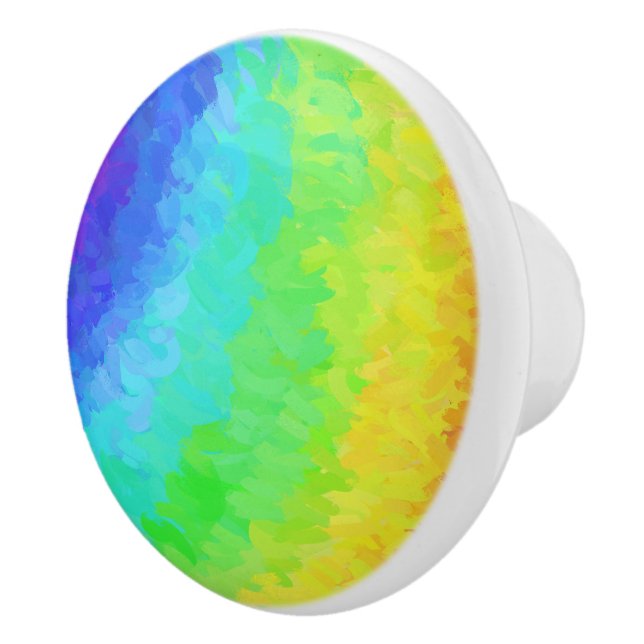 Bouton De Porte En Céramique Rainbow Icy (Droite)