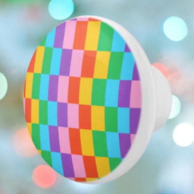 Bouton De Porte En Céramique Rainbow Steps Blocs Motif ceramic Knob (Créateur téléchargé)