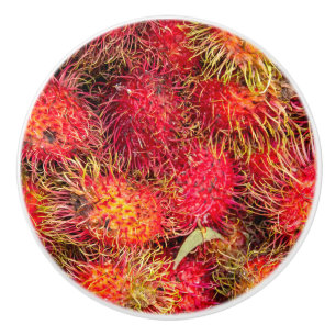 Bouton De Porte En Céramique Rambutan