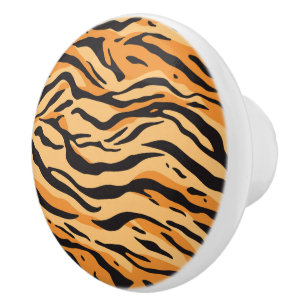 Bouton De Porte En Céramique Rayures de tigre