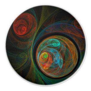 Bouton De Porte En Céramique Renaissance de l'art Abstrait