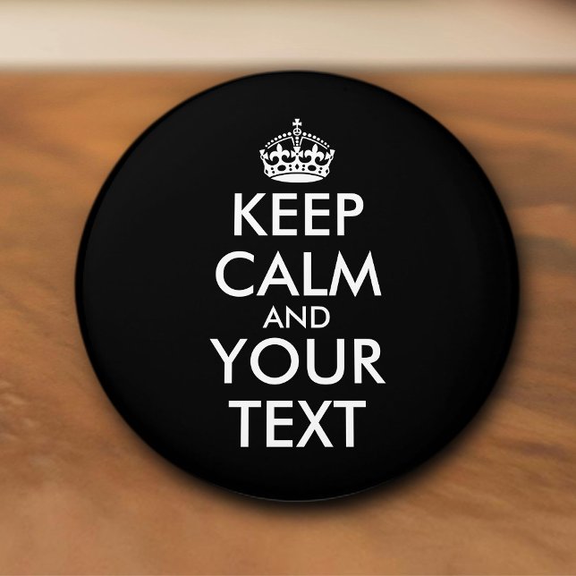 Bouton De Porte En Céramique Restez calme et continuez - Créez votre propre (Créateur téléchargé)