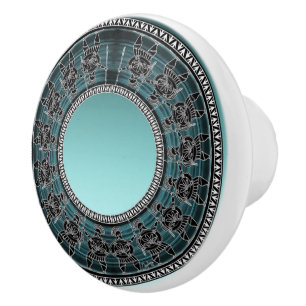 Bouton De Porte En Céramique Rétro Greek