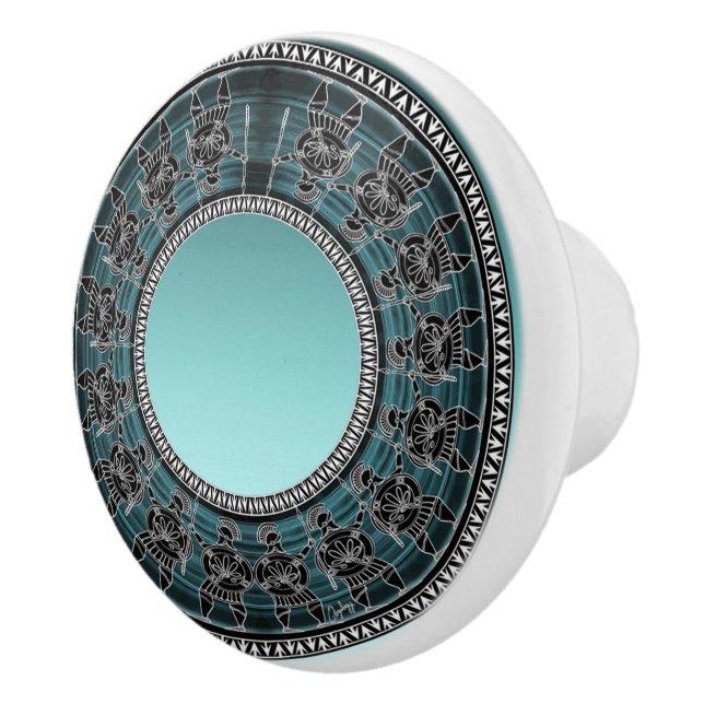 Bouton De Porte En Céramique Rétro Greek (Droite)