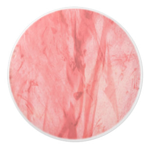 Bouton De Porte En Céramique Revêtement de marbre rouge Tige en céramique