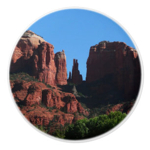 Bouton De Porte En Céramique Rocher de la Cathédrale à Sedona Arizona Monument