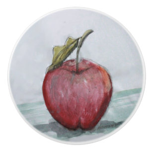 Bouton De Porte En Céramique Ron Hevener Une Pomme Par Jour