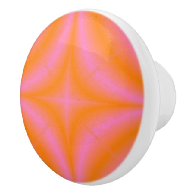 Bouton De Porte En Céramique Rose dégradé (Droite)