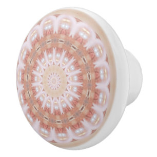 Bouton De Porte En Céramique Rose Mandela céramique Tire