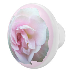 Bouton De Porte En Céramique Rose rose pâle sur rose