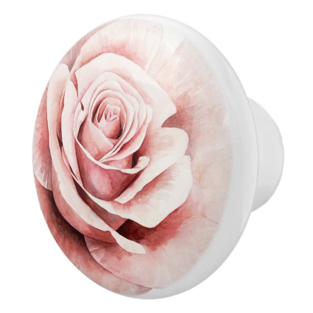 Bouton De Porte En Céramique Rose rose rose (Droite)