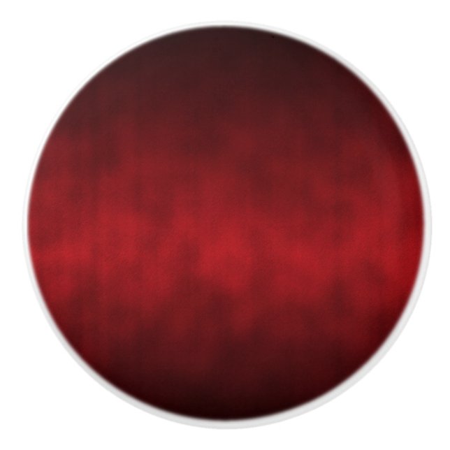 Bouton De Porte En Céramique Rouge Artsy Gothique Ombre (Devant)