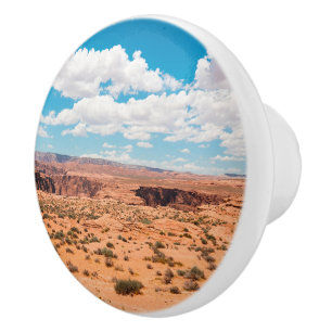 Bouton De Porte En Céramique Rouge je t'aime dans le monde