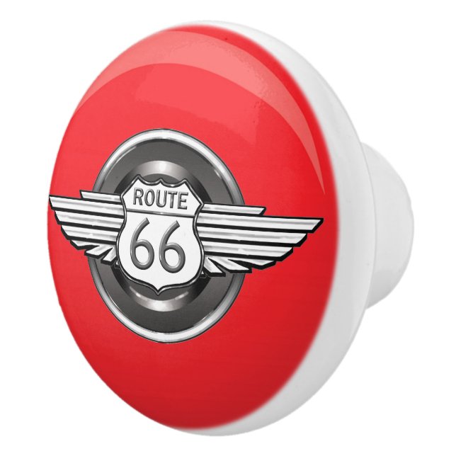 Bouton De Porte En Céramique Route 66 Ceramic Knobs - SRF (Droite)