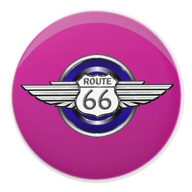 Bouton De Porte En Céramique Route 66 Ceramic Knobs - SRF (Devant)