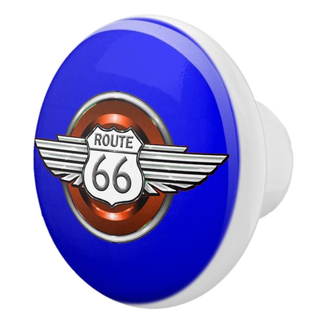 Bouton De Porte En Céramique Route 66 Ceramic Knobs - SRF (Droite)