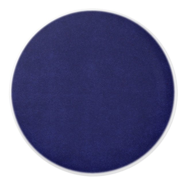 Bouton De Porte En Céramique Royal Bleu et Blanc rond Ceramic Knob (Devant)