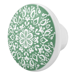 Bouton De Porte En Céramique Sage Mandala