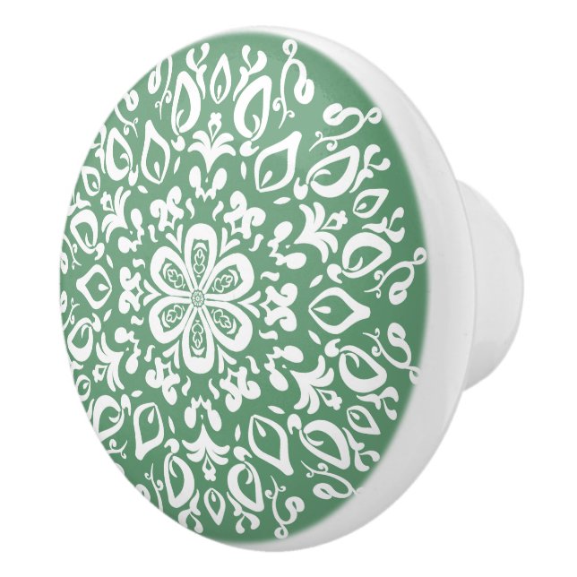 Bouton De Porte En Céramique Sage Mandala (Droite)