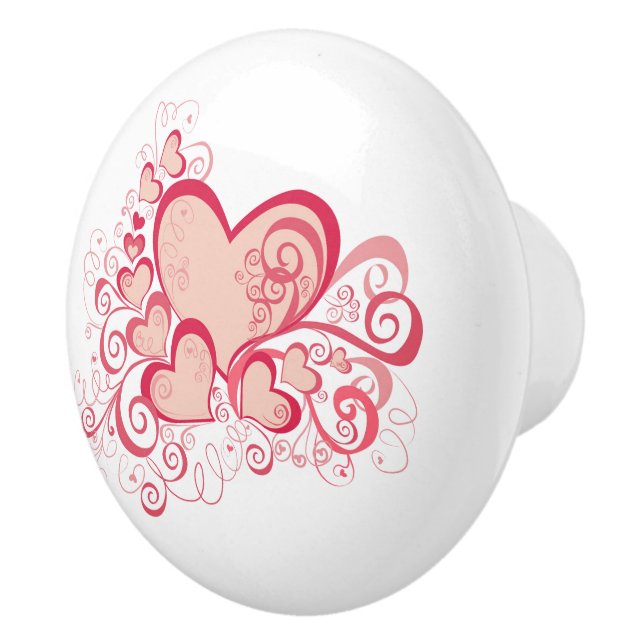 Bouton De Porte En Céramique Saint Valentin Knob (Droite)