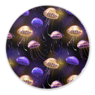 Bouton De Porte En Céramique Sans joint avec méduse éclatante