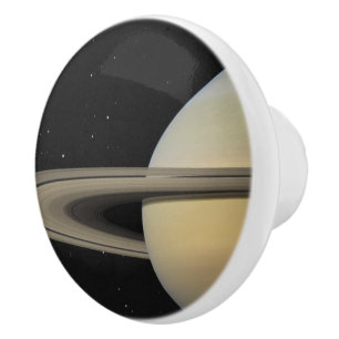 Bouton De Porte En Céramique Saturn Planet Système solaire avec anneaux Caprico