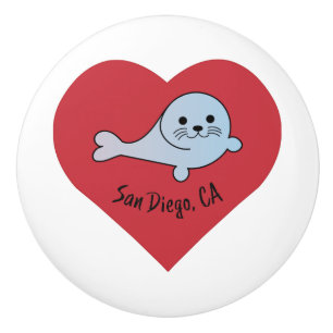 Bouton De Porte En Céramique Sceau San Diego
