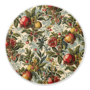 Bouton De Porte En Céramique Schéma floral de la grenade à fruits William Morri