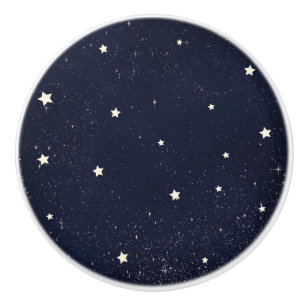 Bouton De Porte En Céramique Scintille Petite Étoile Ciel Étoilé Nuit Céleste