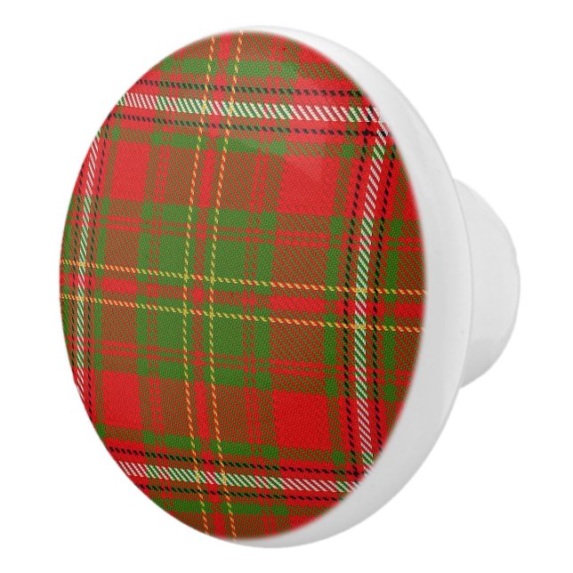 Bouton De Porte En Céramique Scottish Grandeur Clan Hay Tartan Plaid (Droite)