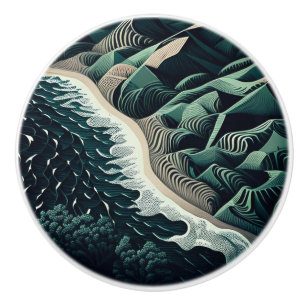 Bouton De Porte En Céramique Serene Shores