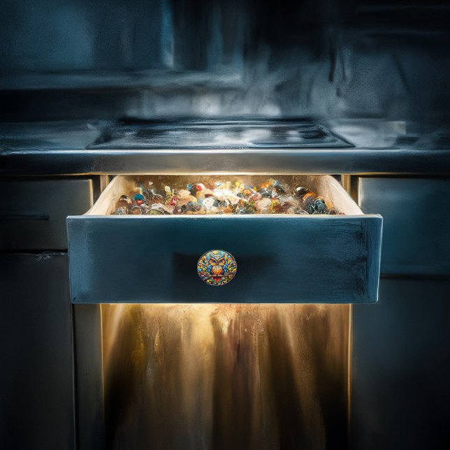 Bouton De Porte En Céramique Serenity in the Garden A Bench Among Blooms (Créateur téléchargé)