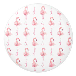 Bouton De Porte En Céramique Série Flamant Tendre Design 2