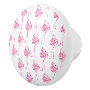 Bouton De Porte En Céramique Série Flamant Tendre Design 3