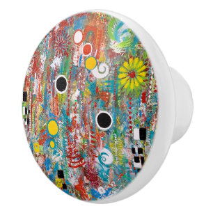 Bouton De Porte En Céramique Side Show Ceramic Knob