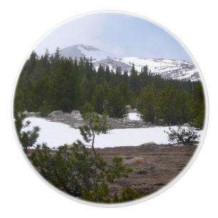 Bouton De Porte En Céramique Sierra Nevada Montagnes et neige à Yosemite