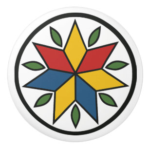 Bouton De Porte En Céramique Signe hex néerlandais Star Pennsylvania Ceramic Kn