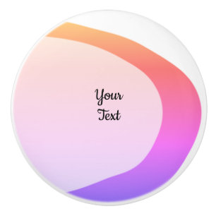 Bouton De Porte En Céramique Simple aquarelle verte abstraite ajoutez logo text