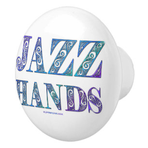 Bouton De Porte En Céramique SlipperyJoe's comédie musicale Broadway Jazz Hands